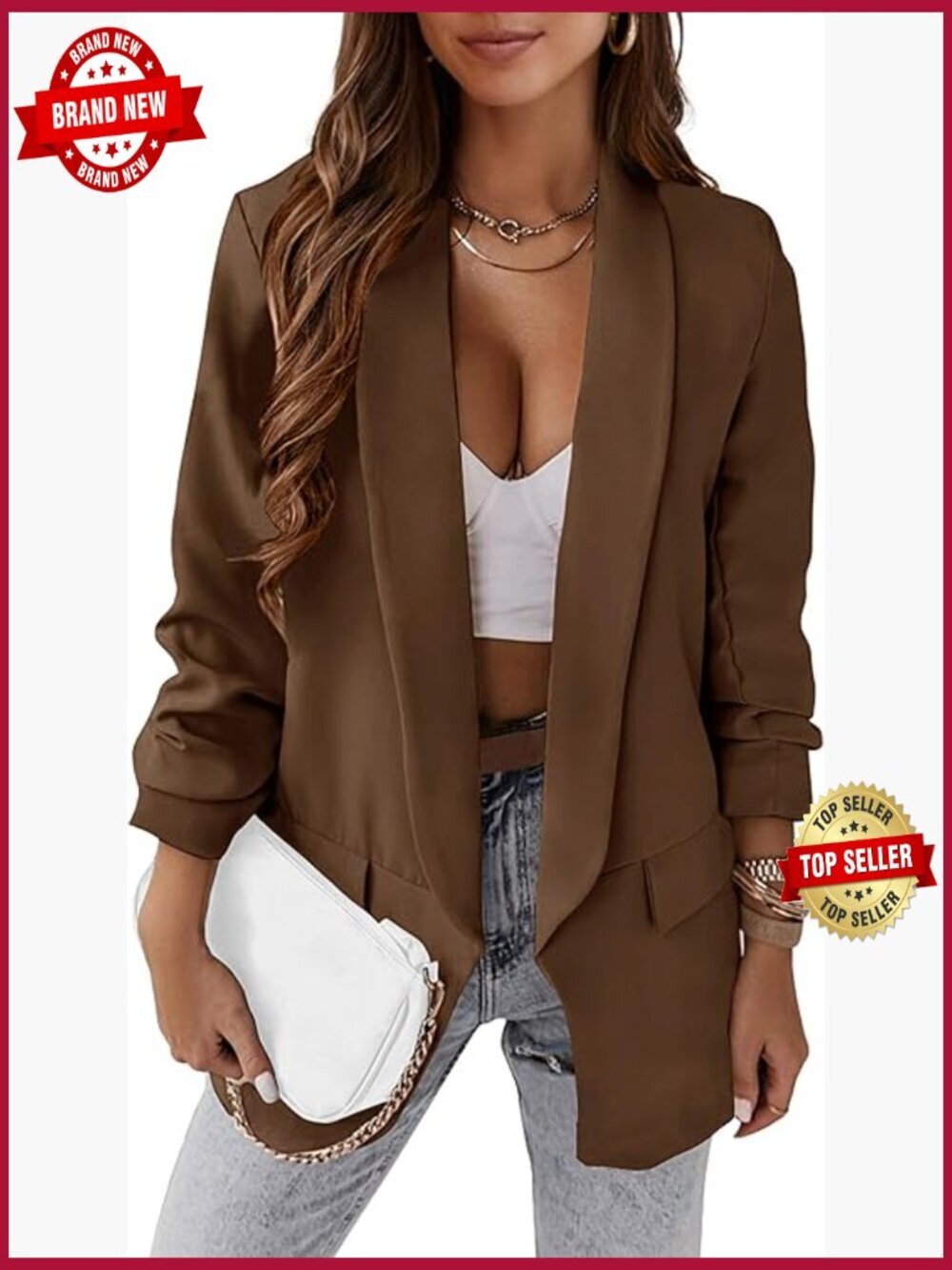 Oversized Blazer for Women Business Casual Office Coat